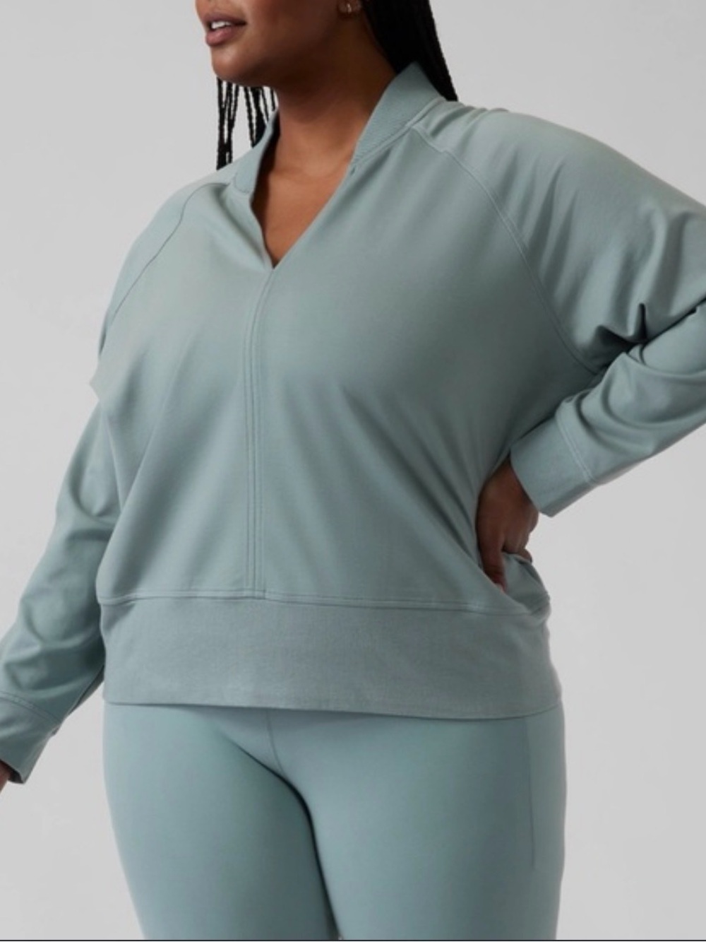 Athleta tops Green eastbound sweatshirt